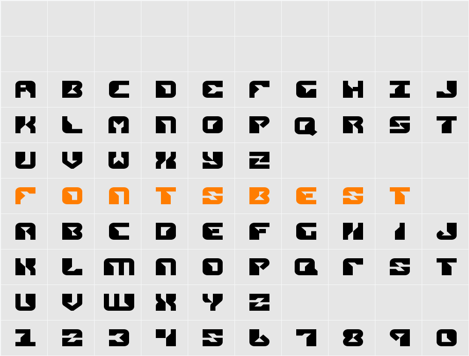 Replicant Expanded Character Map