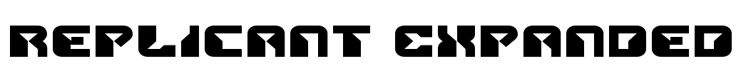 Replicant Expanded Font Image
