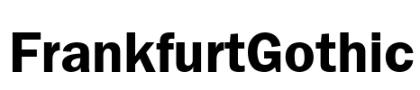 FrankfurtGothic Font Image