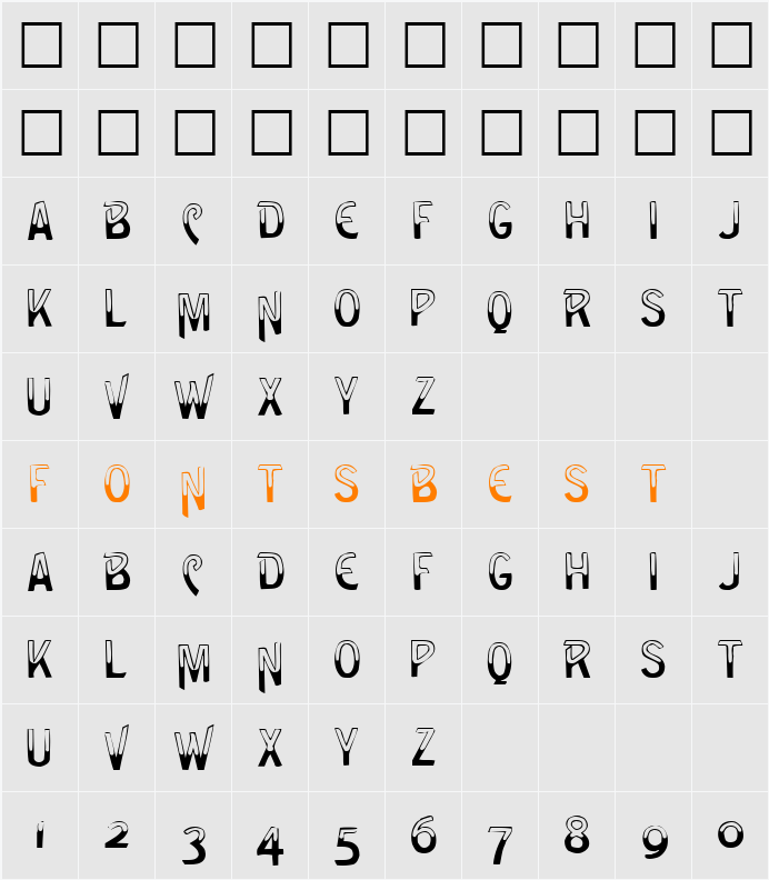 Green Character Map