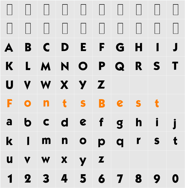 K792-Geometrical Character Map