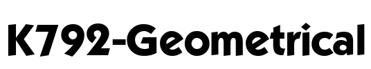 K792-Geometrical Font Image