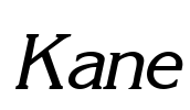 Kane Font Image