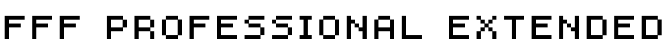 FFF Professional Extended Font Image