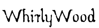 WhirlyWood Font Image