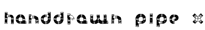 Handdrawn Pipe X Font Image