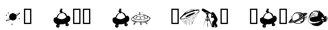 KR Out Of This World Font Image