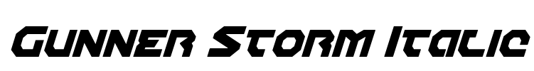 Gunner Storm Italic