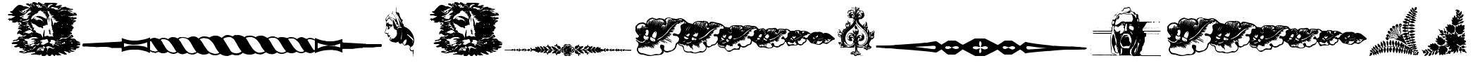 old ornaments Font Image