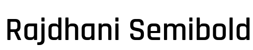 Rajdhani Semibold