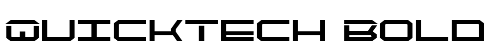 QuickTech Bold Font Image
