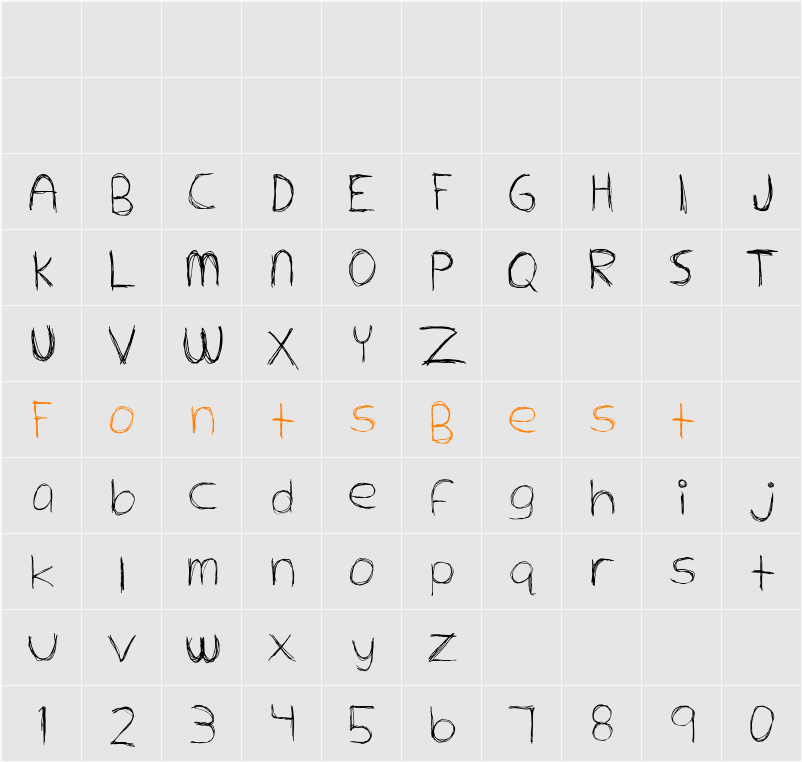 Extrafine Character Map