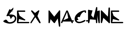 Sex Machine Font Image
