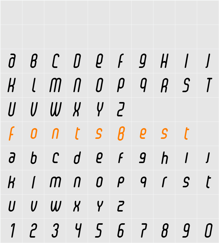 Senzi Character Map