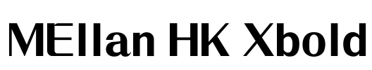 MEllan HK Xbold Font Image