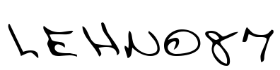 LEHN087 Font Image