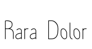 Rara Dolor Font Image