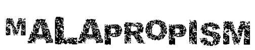 Malapropism Font Image
