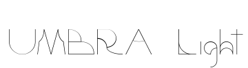 UMBRA Light Font Image