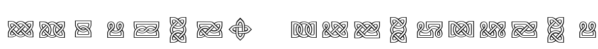 VTCeltia KnotsWhite Font Image