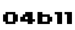 04b11 Font Image