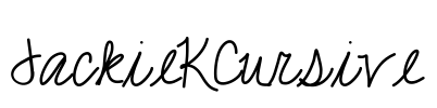 JackieKCursive Font Image