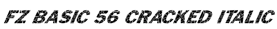 FZ BASIC 56 CRACKED ITALIC