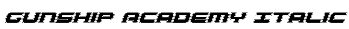 Gunship Academy Italic
