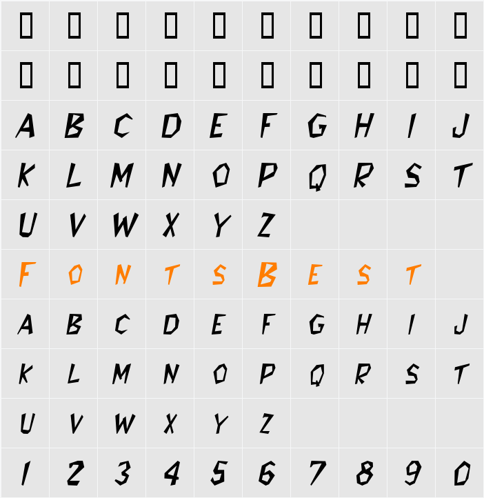 Jitter Character Map