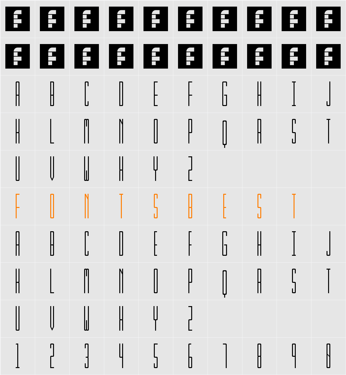 Kibby Sans Character Map