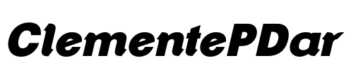 ClementePDar Font Image