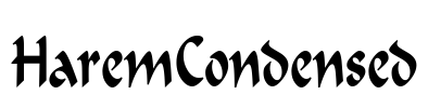 HaremCondensed Font Image