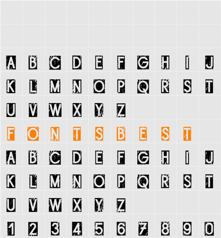 Brouillis Character Map