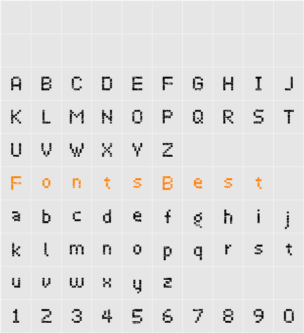 Virus43 Character Map