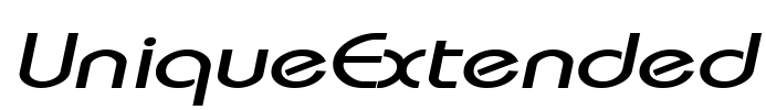 UniqueExtended Font Image