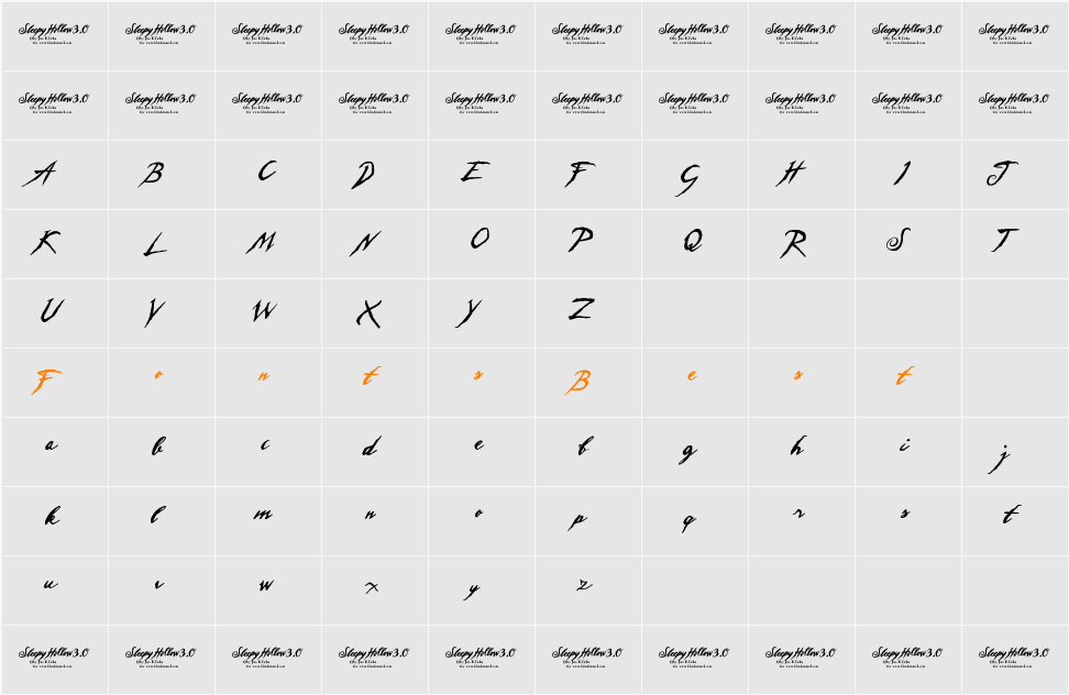 Sleepy Hollow 3.0 Character Map