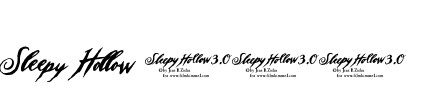 Sleepy Hollow 3.0 Font Image