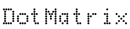 DotMatrix Font Image