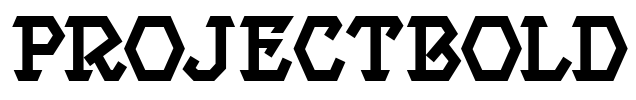 ProjectBold Font Image