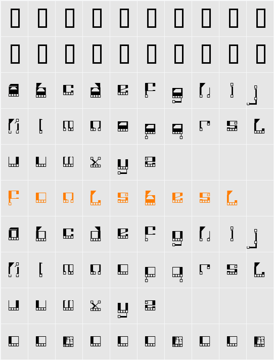 Funkotronic Character Map