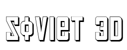 Soviet 3D Font Image