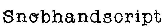 Snobhandscript
