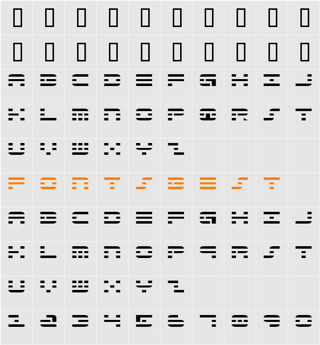 JI-Scores Character Map
