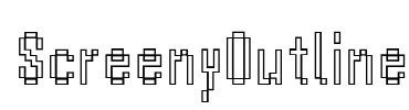 ScreenyOutline Font Image