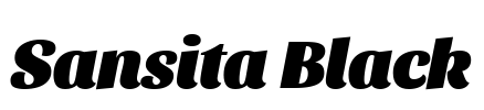 Sansita Black Font Image