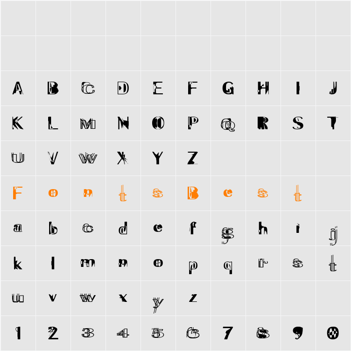 ExperiTypo5 Character Map