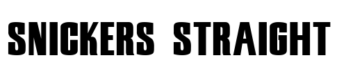 Snickers Straight Font Image