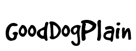 GoodDogPlain Font Image