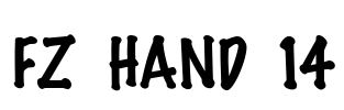 FZ HAND 14 Font Image