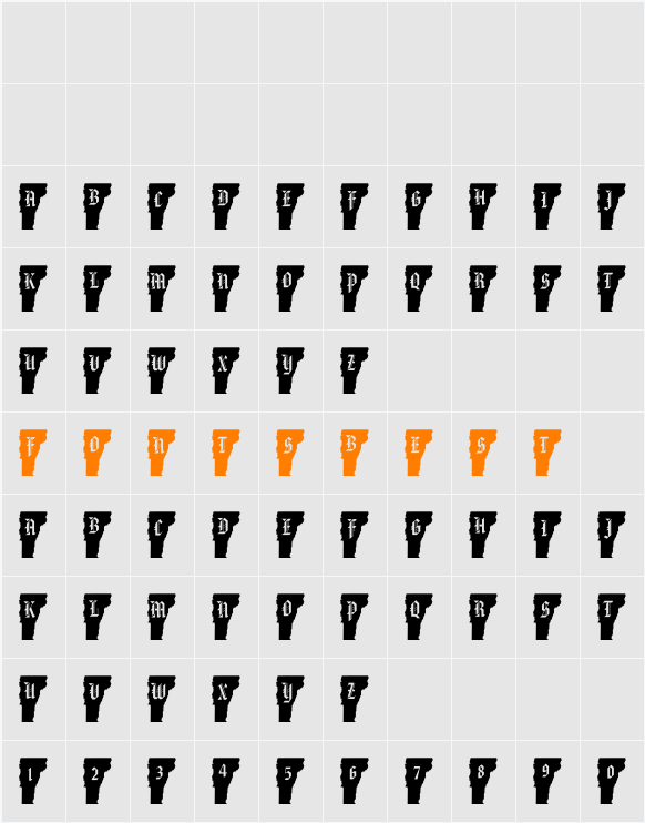 pf_ve Character Map